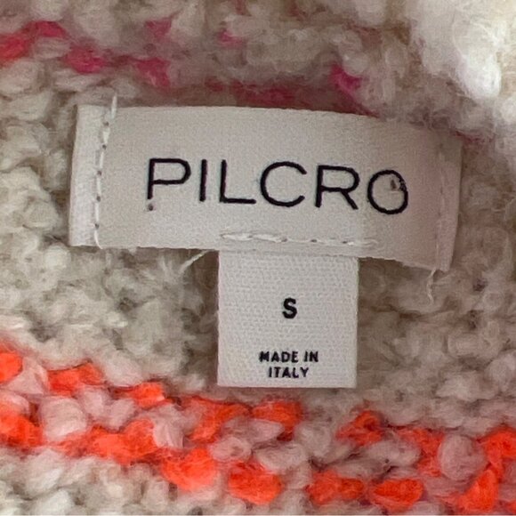 ANTHROPOLOGIE PILCRO Balloon Sleeve Crew Neck Sweater Multicolor Sz S EUC - Picture 5 of 5